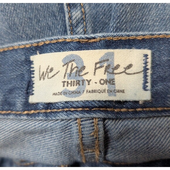 Free People We The Free Size 31 Cut Off Denim Shorts Button Fly Cotton Lot Of 2 - Picture 5 of 13
